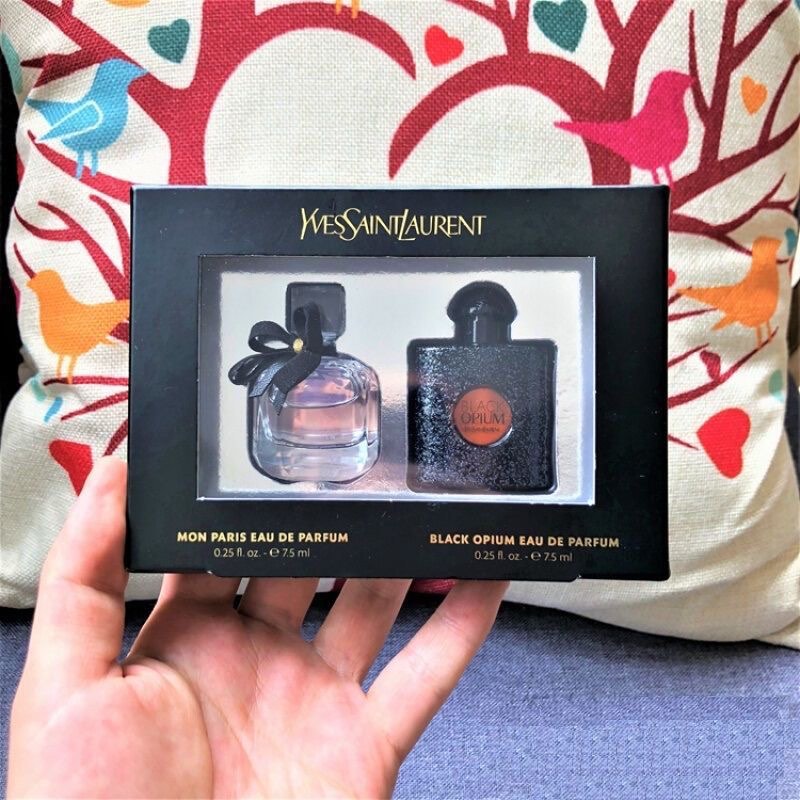 Yves saint laurent mini black opium sale & mon paris eau de parfum duo