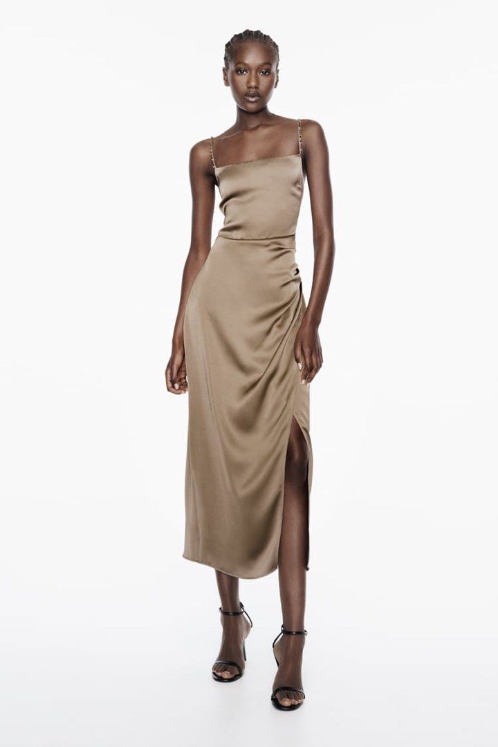 Zara midi dress sale hotsell