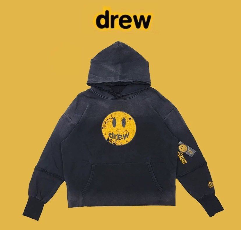 100 Authentic Drew Mascot Deconstructed Hoodie Men s Fashion Tops Sets Hoodies on Carousell
