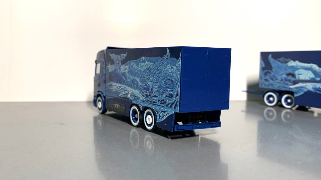 Herpa Camion Scania CS 20 HD 6x2 - Échelle 1:87 - Miniature Plastique - Fabriqué En Allemagne - Collection Diorama