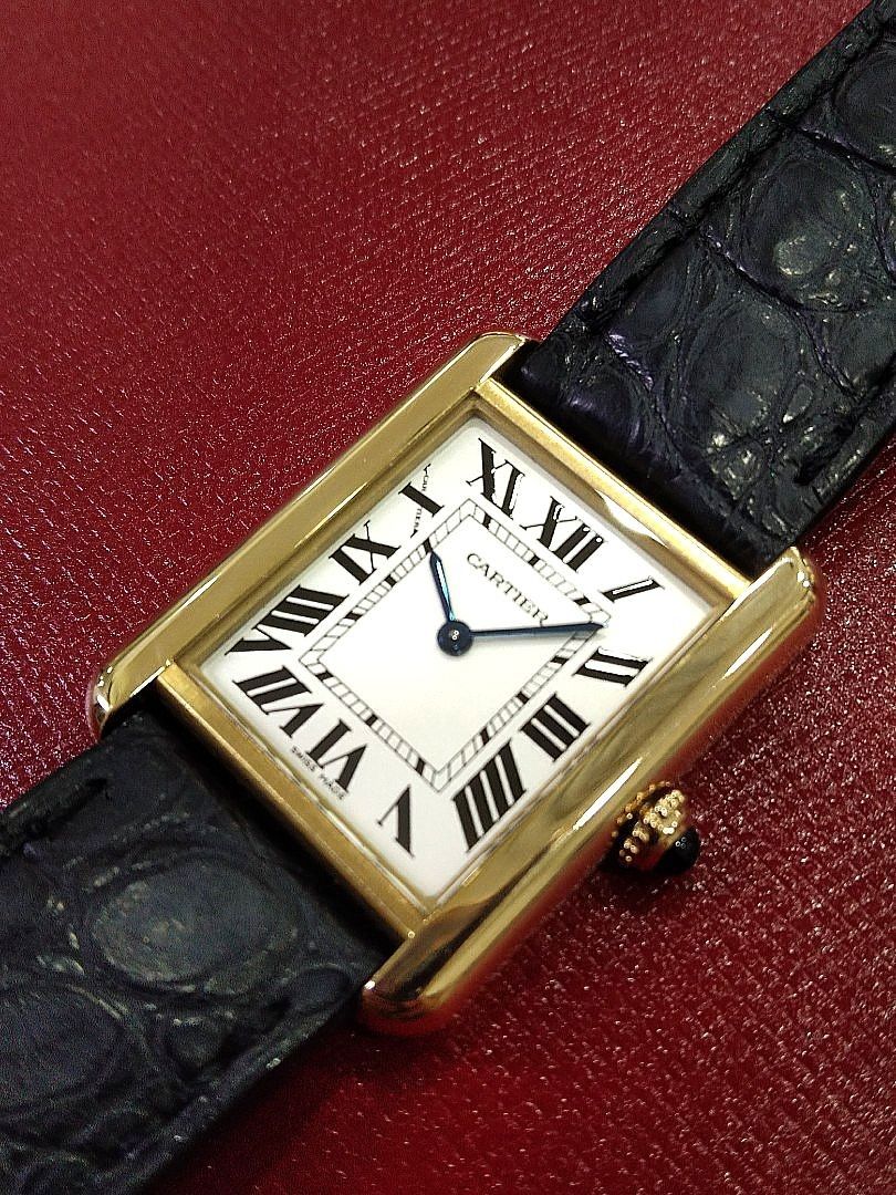 Cartier tank top solo small gold