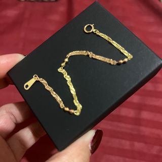 18k Japan gold 16cm bracelet