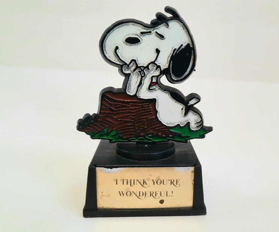 罕有古董1971年AVIVA 香港製造史諾比SNOOPY 擺設MADE IN HONG KONG