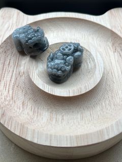[Yuan Shang] 🔮 Natural Black Chicken Jade Carved Pixiu (Pre-Drilled)64241807828995110