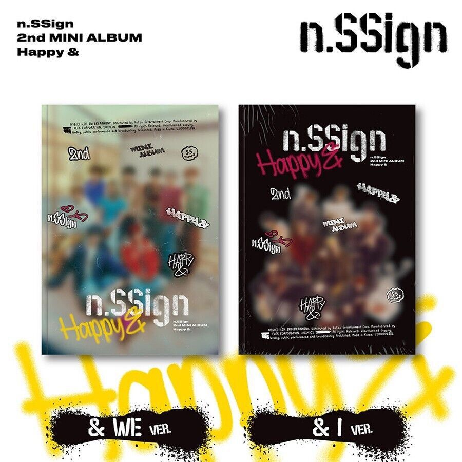 n.SSign 2nd Mini Album Vol. 2 - Happy & 韓國版CD 一張/ Digipack