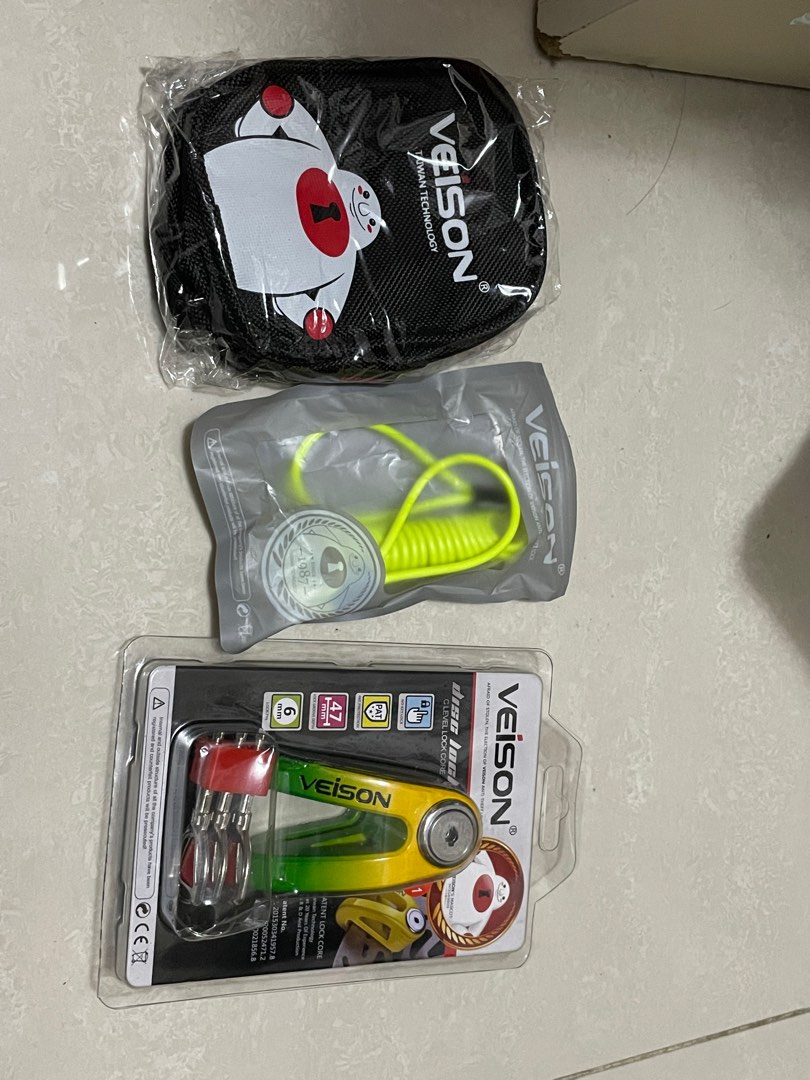 全新 VEISON DX11 碟鎖, 電單車買賣 - Carousell