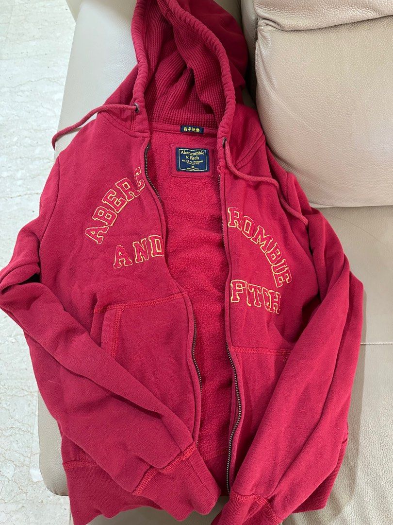 Red zip on sale up jumper