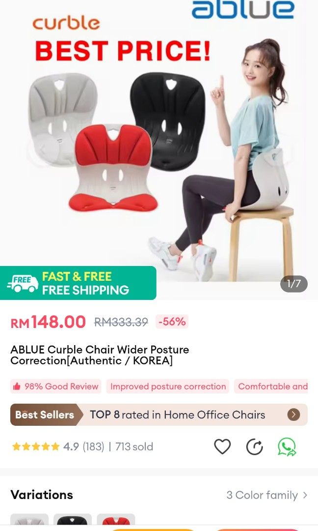 Ablue curble chair clearance review