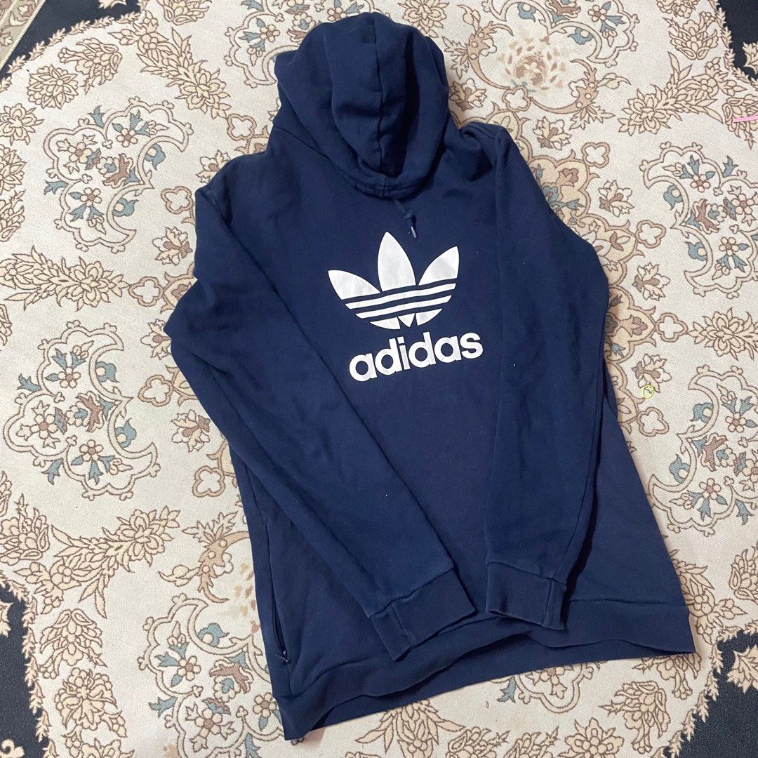 Dark blue hotsell adidas hoodie