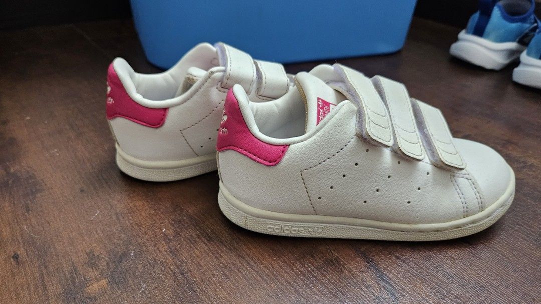 Stan smith velcro pink deals