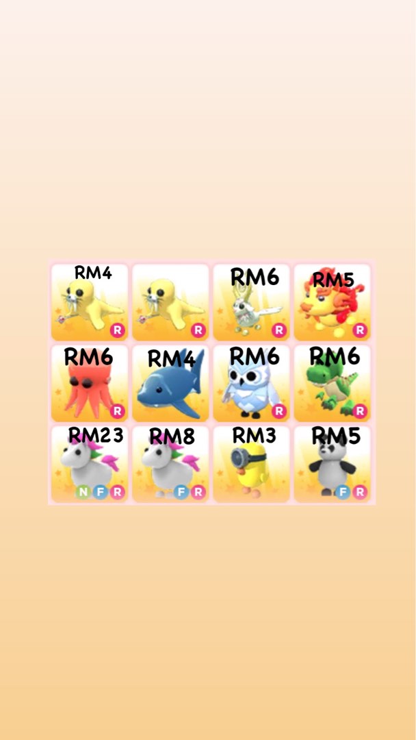 Adopt Me Pets Roblox Cute Cheap Video Gaming Gaming Accessories In