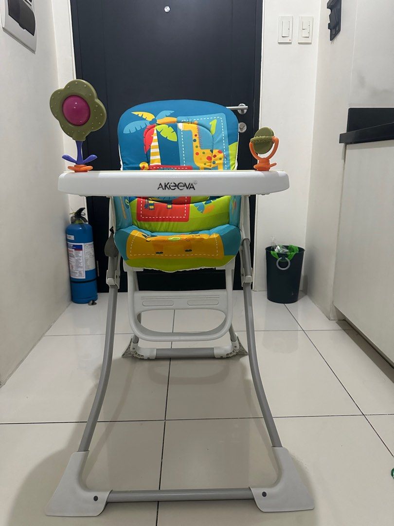 Akeeva High Chair (Coco) (Category: Changing Tables & Stations) located in Quezon City. Submitted by maricrisdiokno (Listing ID 1282502346, Image 1). Description: No box available.