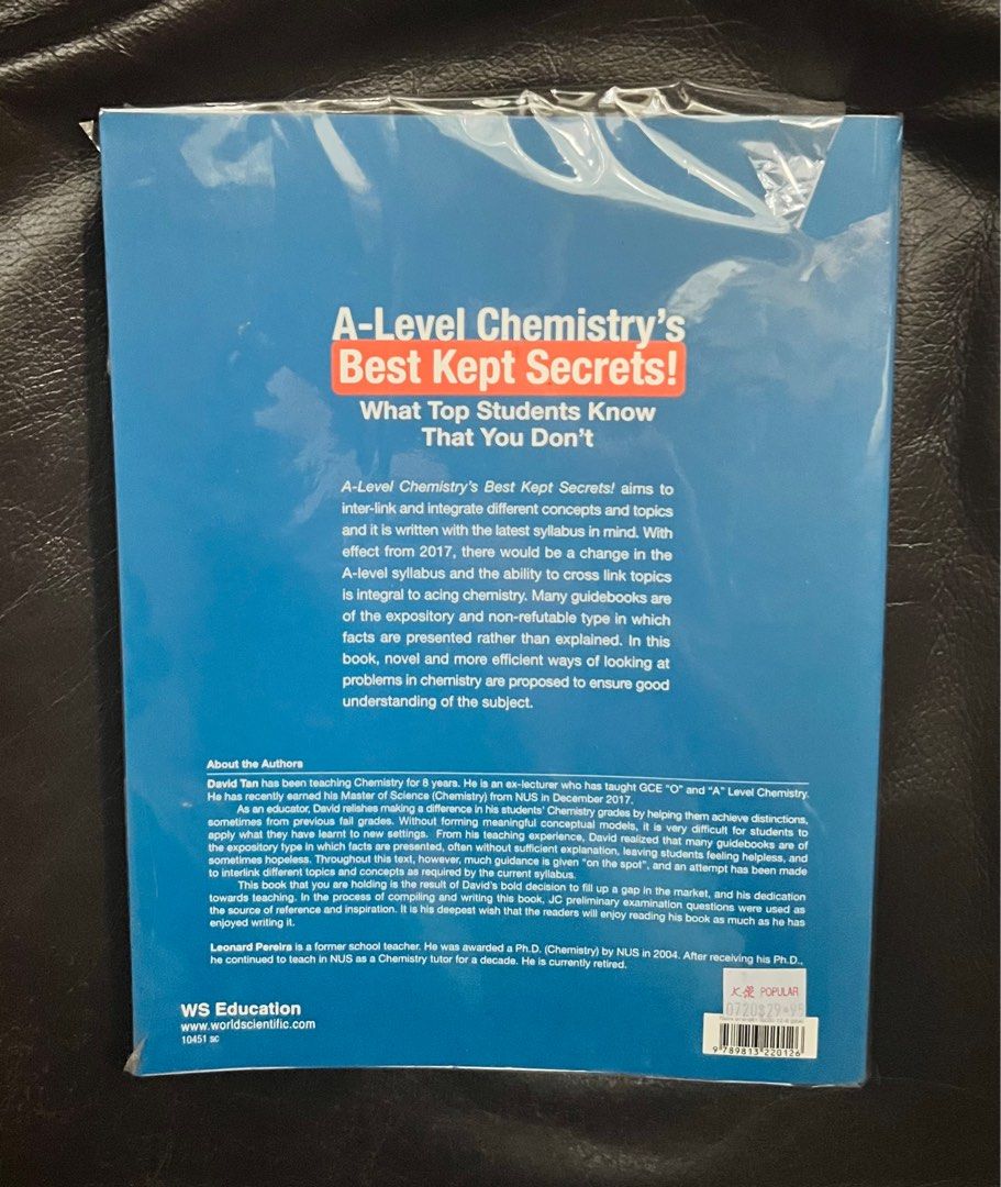 ALevel Chemistry’s Best Kept Secrets!, Hobbies & Toys, Books