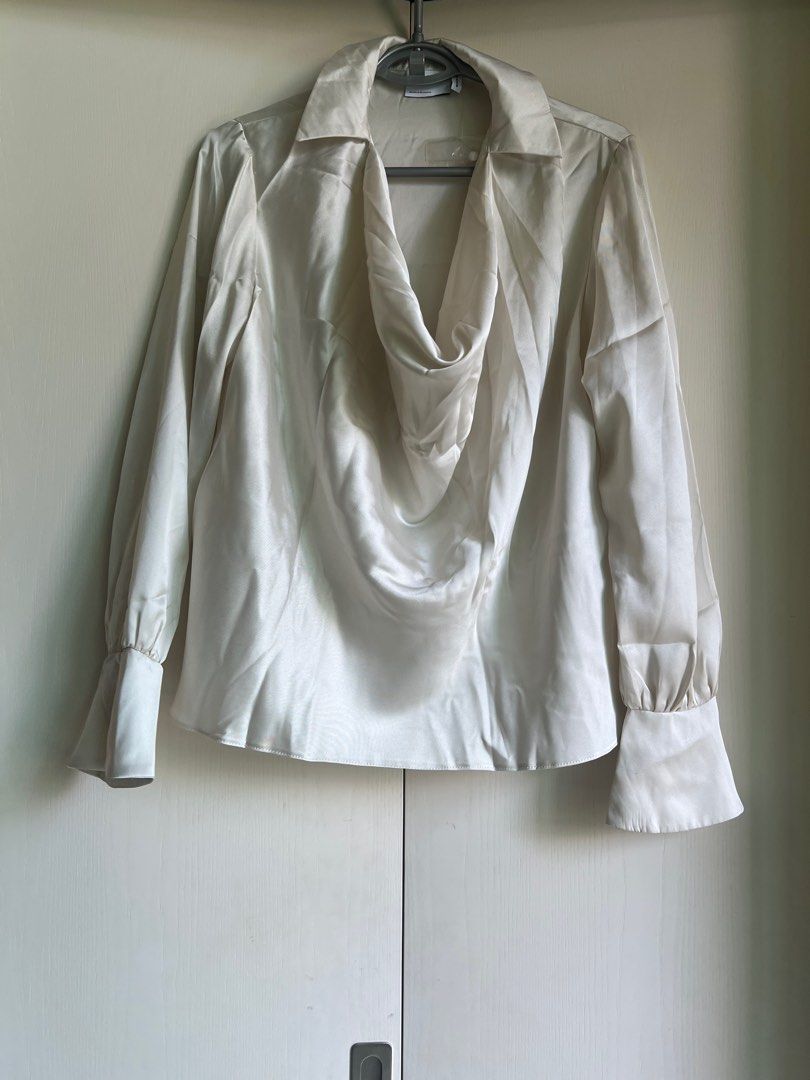 ASOS white blouse Women s Fashion Tops Blouses on Carousell