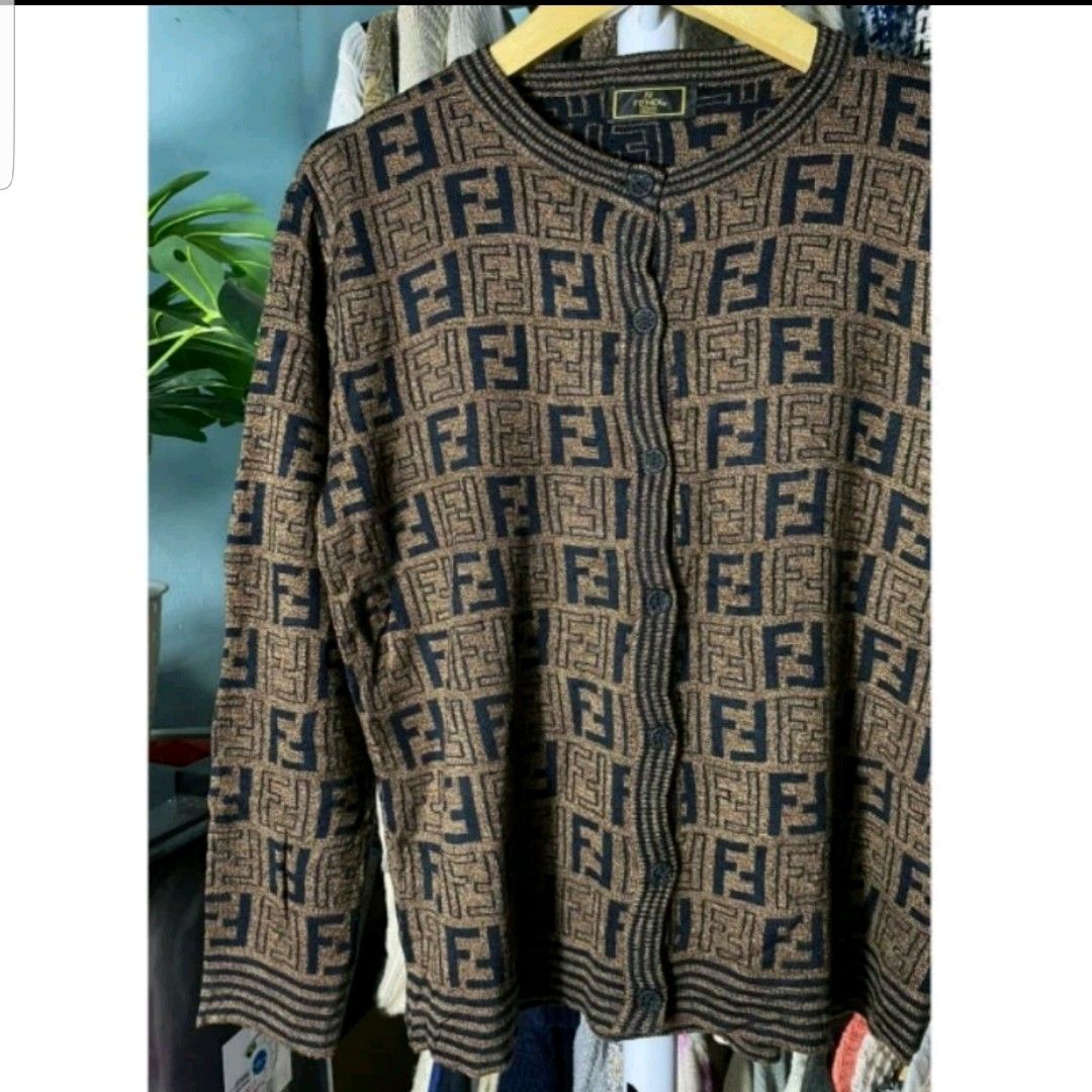 Fendi zucca cardigan discount