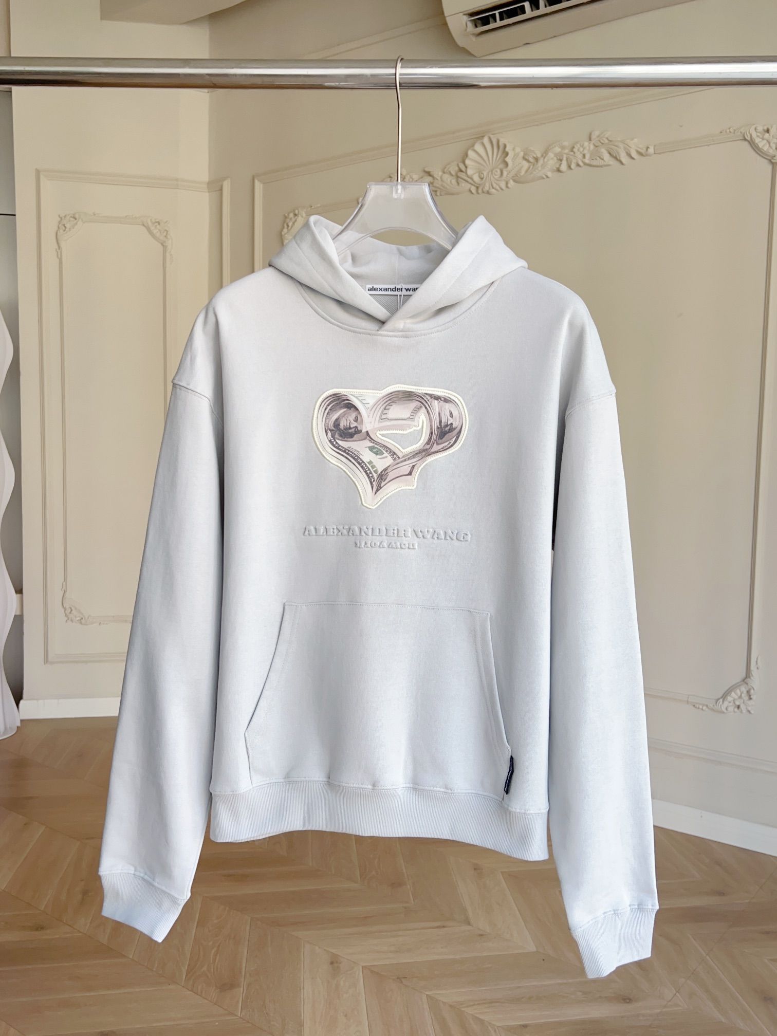Alexander wang sales grey hoodie