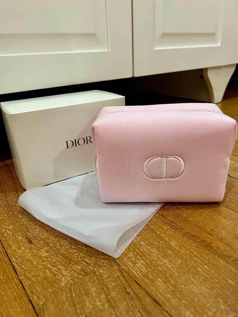 DIOR Logo PINK Crossbody Purse Handbag Makeup Bag Evening Pouch Clutch NEW  N BOX | eBay