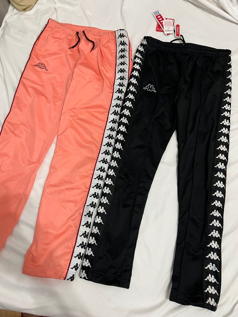 Black and pink kappa pants clearance