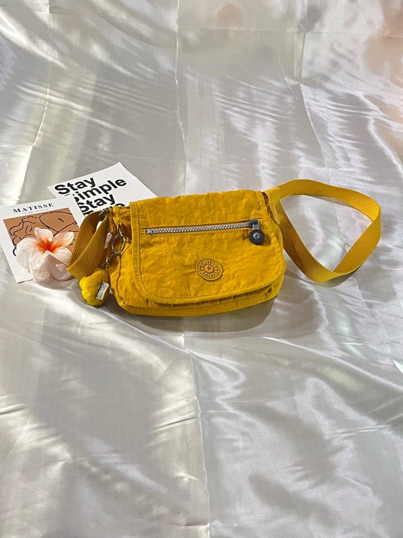 Authentic Kipling Sabian Shoulder Bag in Mustard Women s Fashion