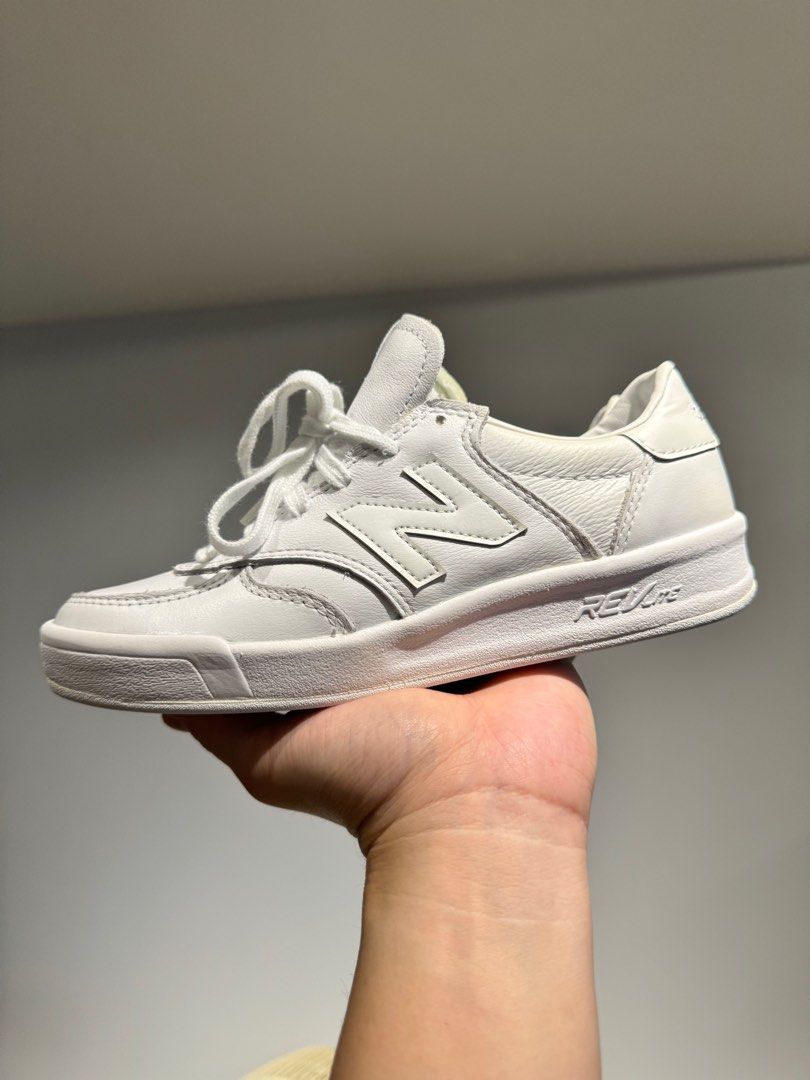 White new clearance balance leather