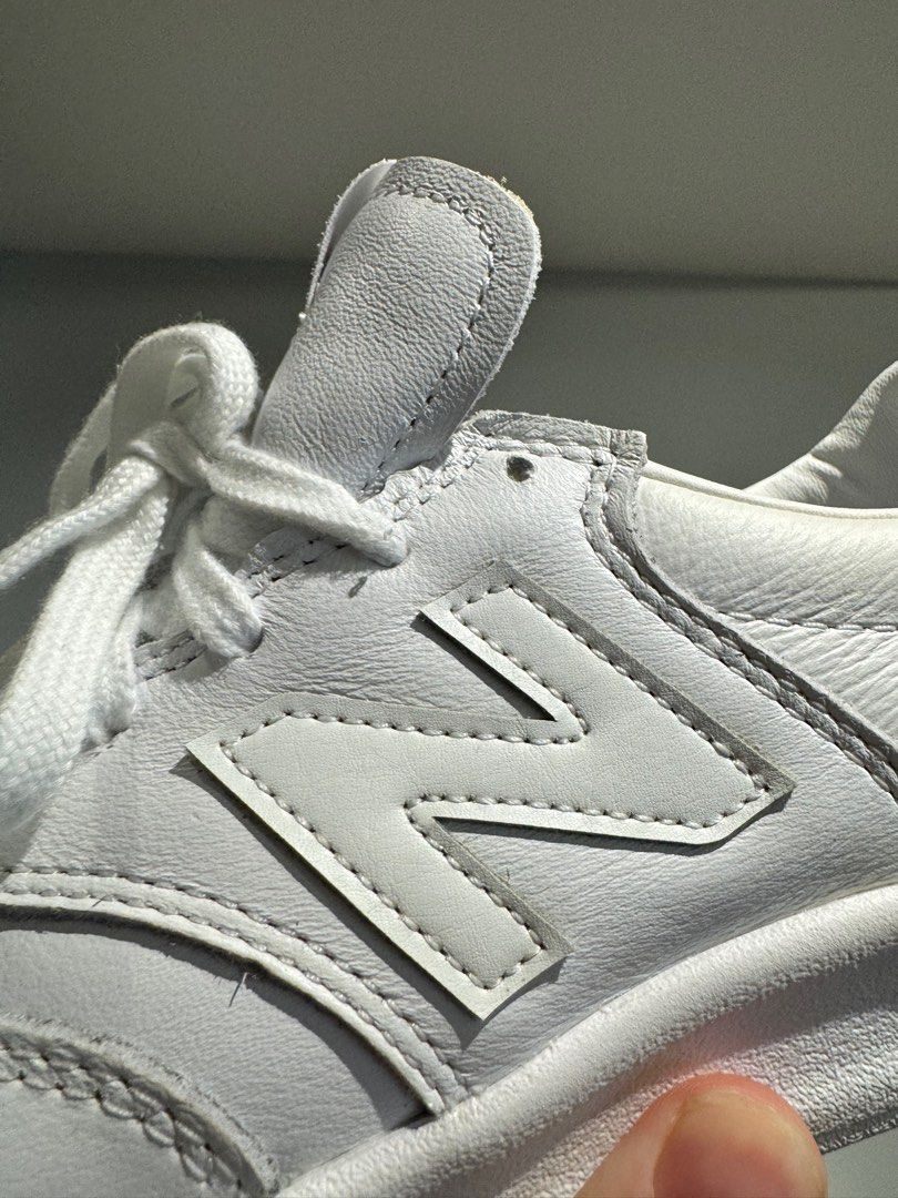 White leather cheap new balance