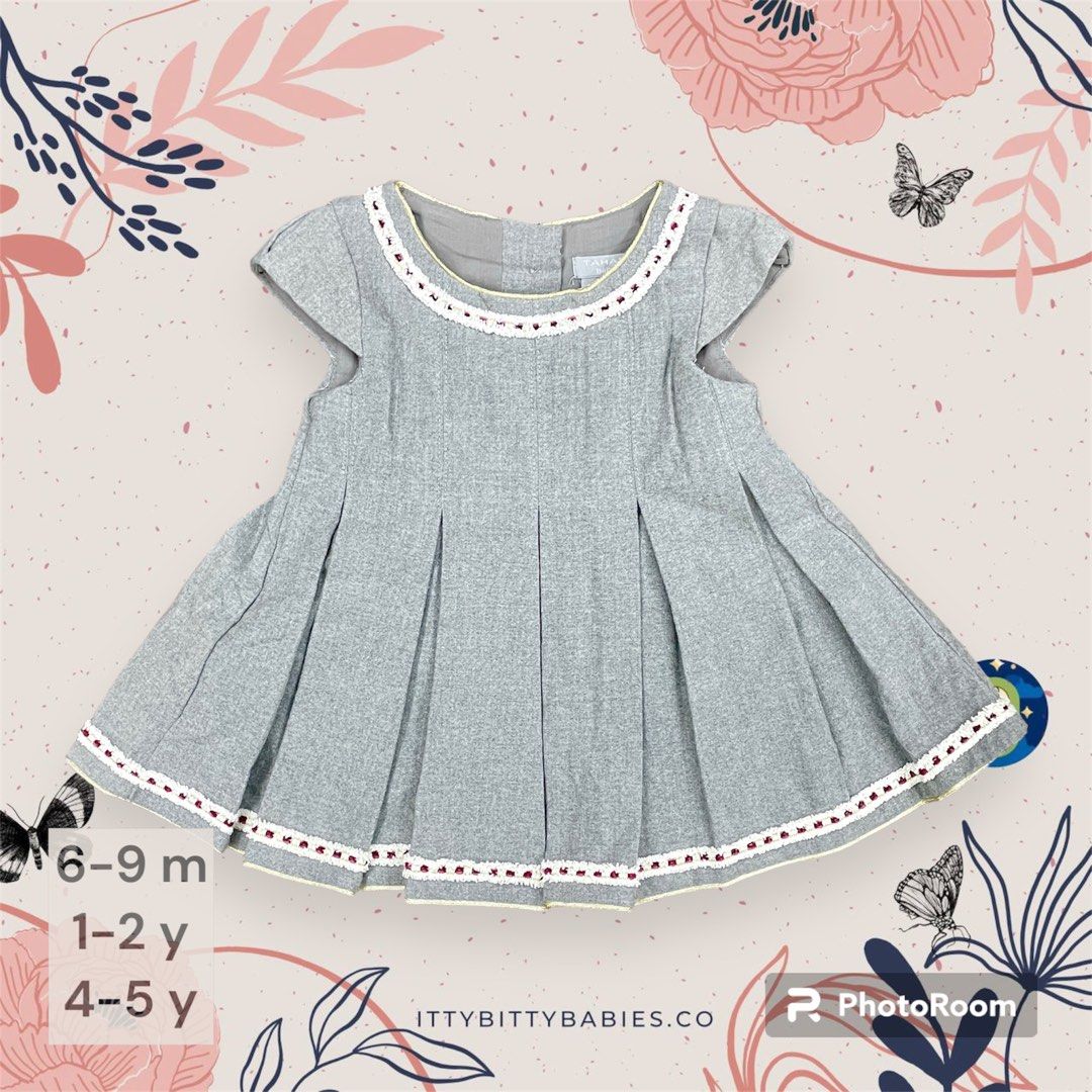 Tahari grey dress top