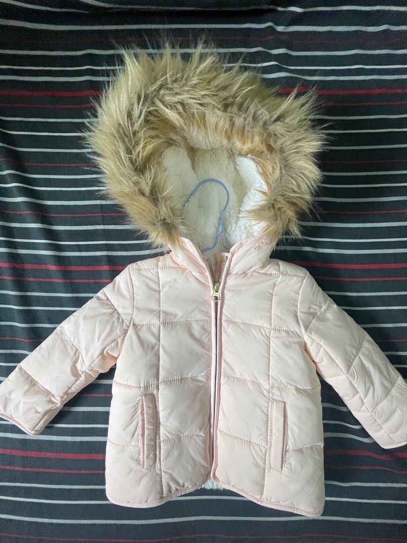 Country Road baby pink winter jacket 12m 18m