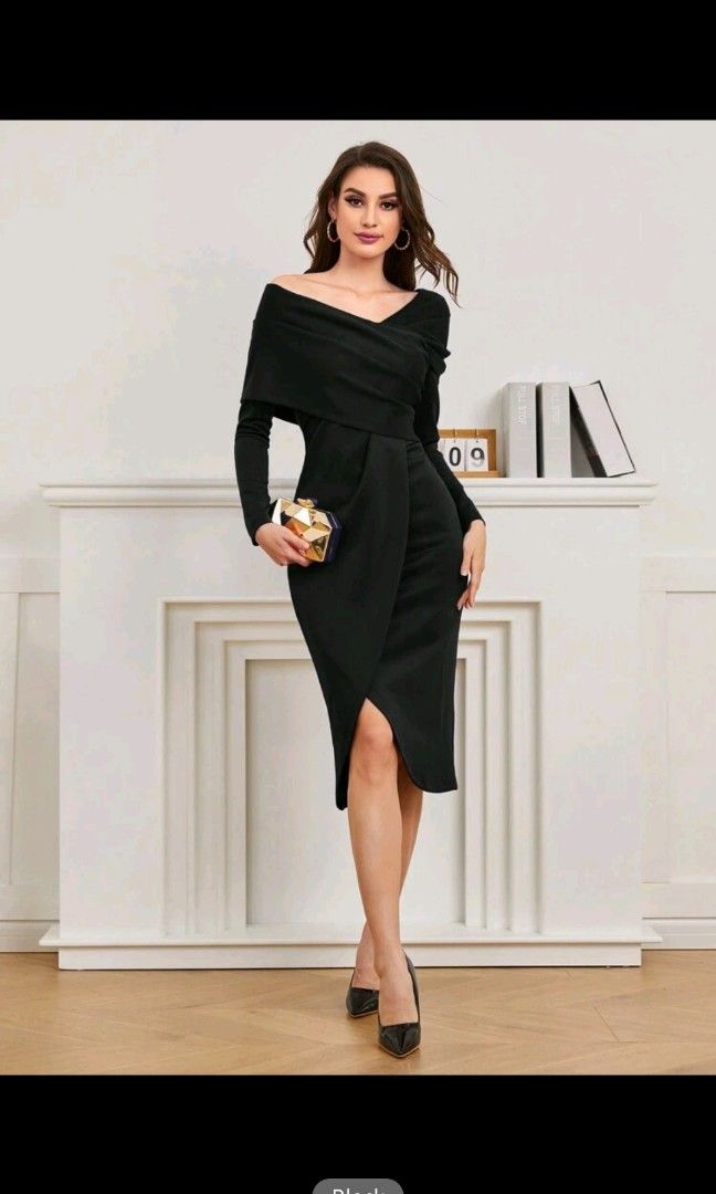 Black dress Shein Women s Fashion Dresses Sets Dresses on