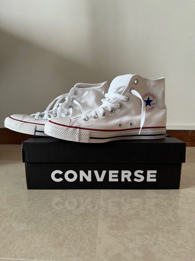 All star converse shoes white store