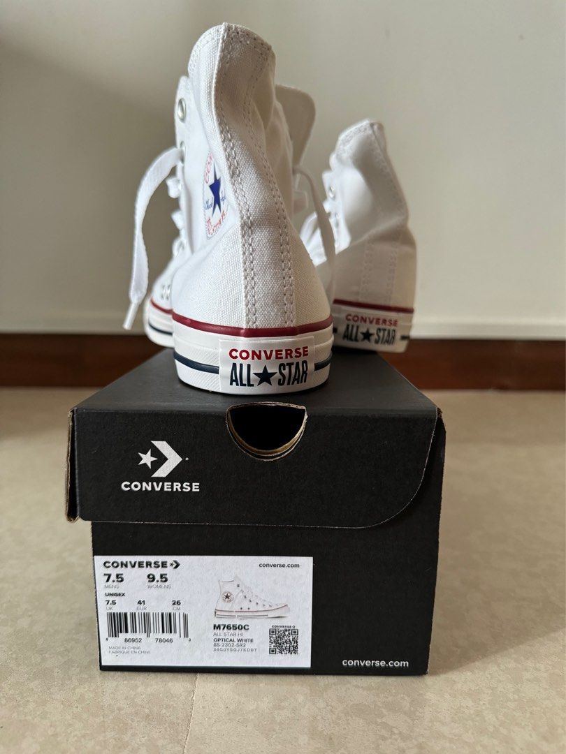 BNIB All Star High Converse Shoes white Men s Fashion Footwear