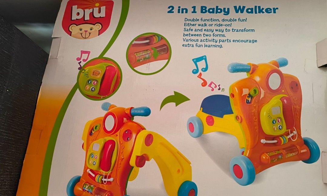 Bru 2 in 1 baby walker hot sale