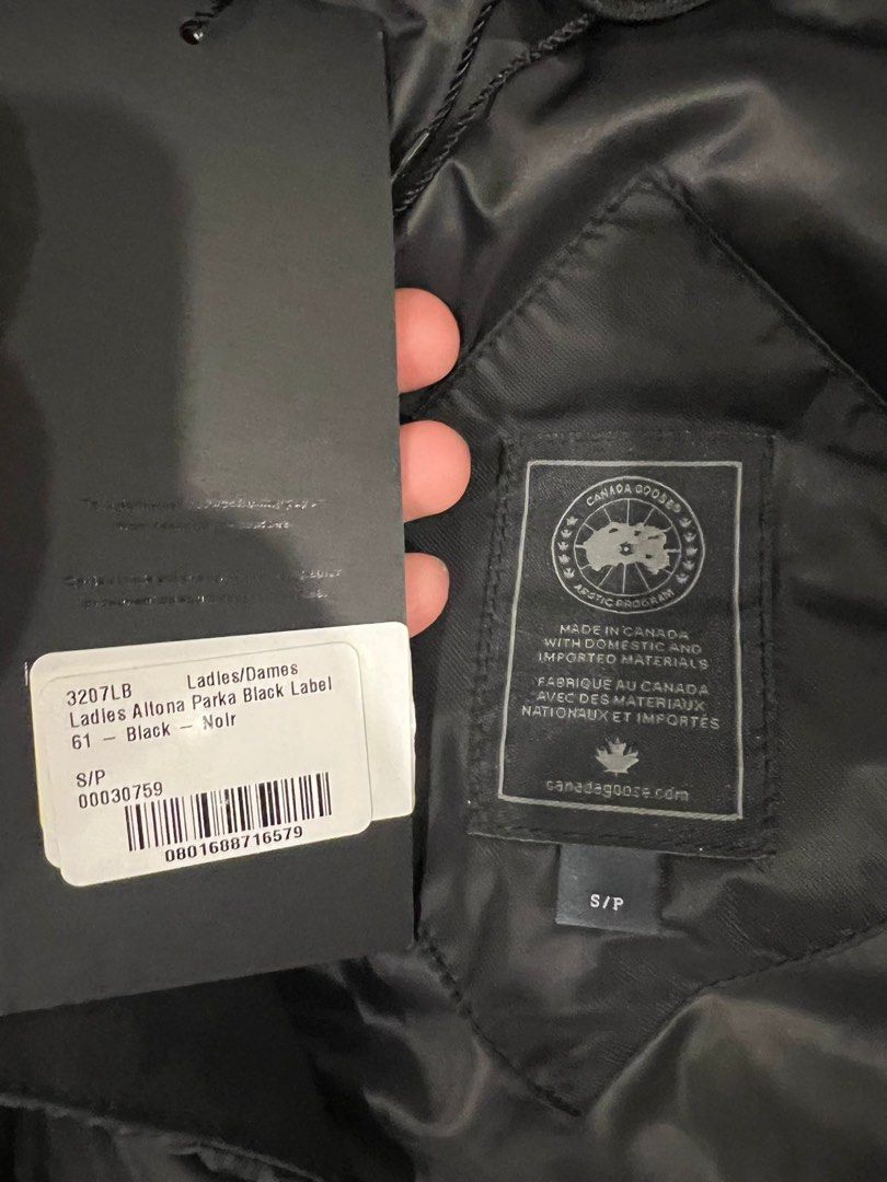 Canada goose altona on sale black label