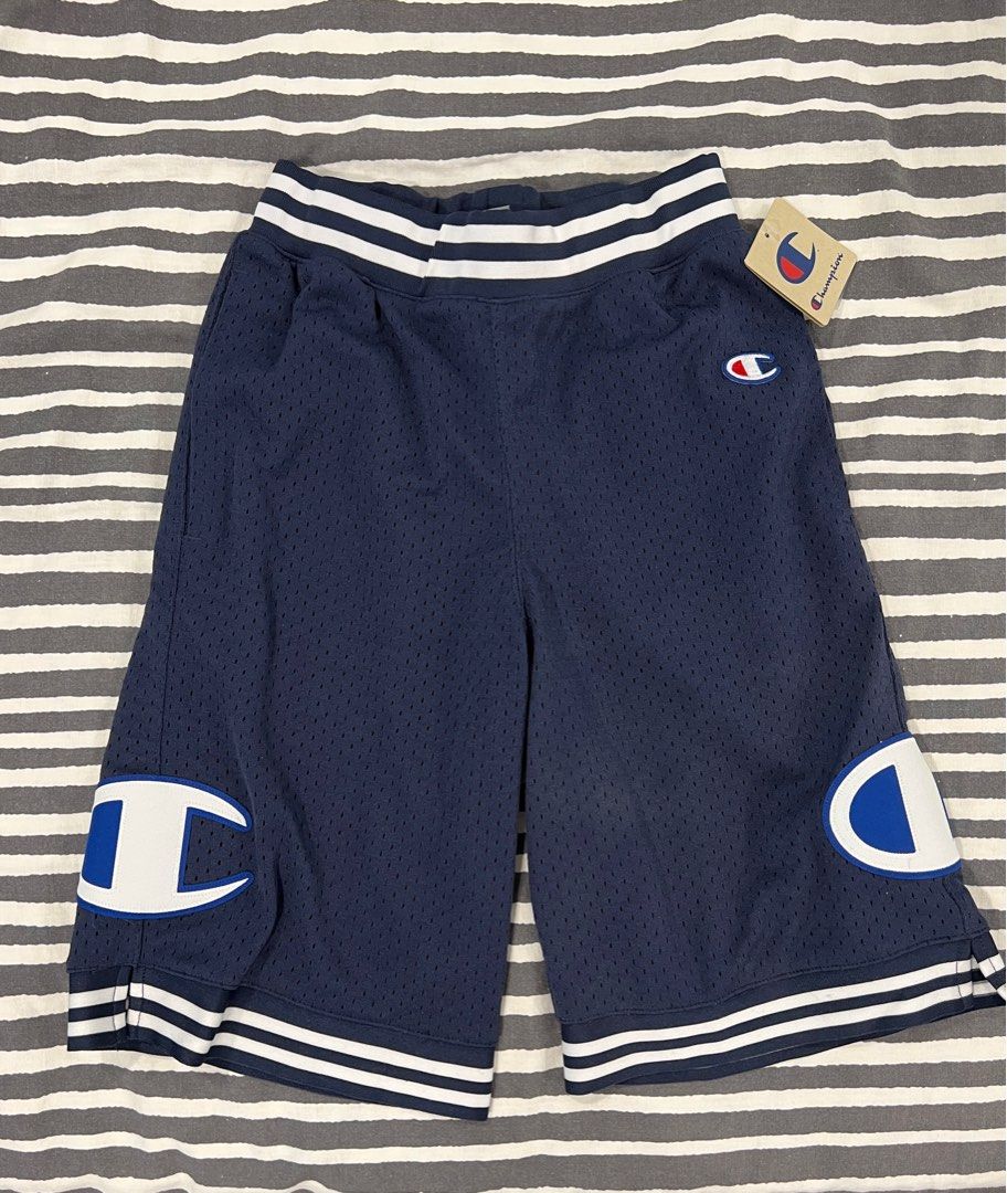 Champion big hot sale logo shorts