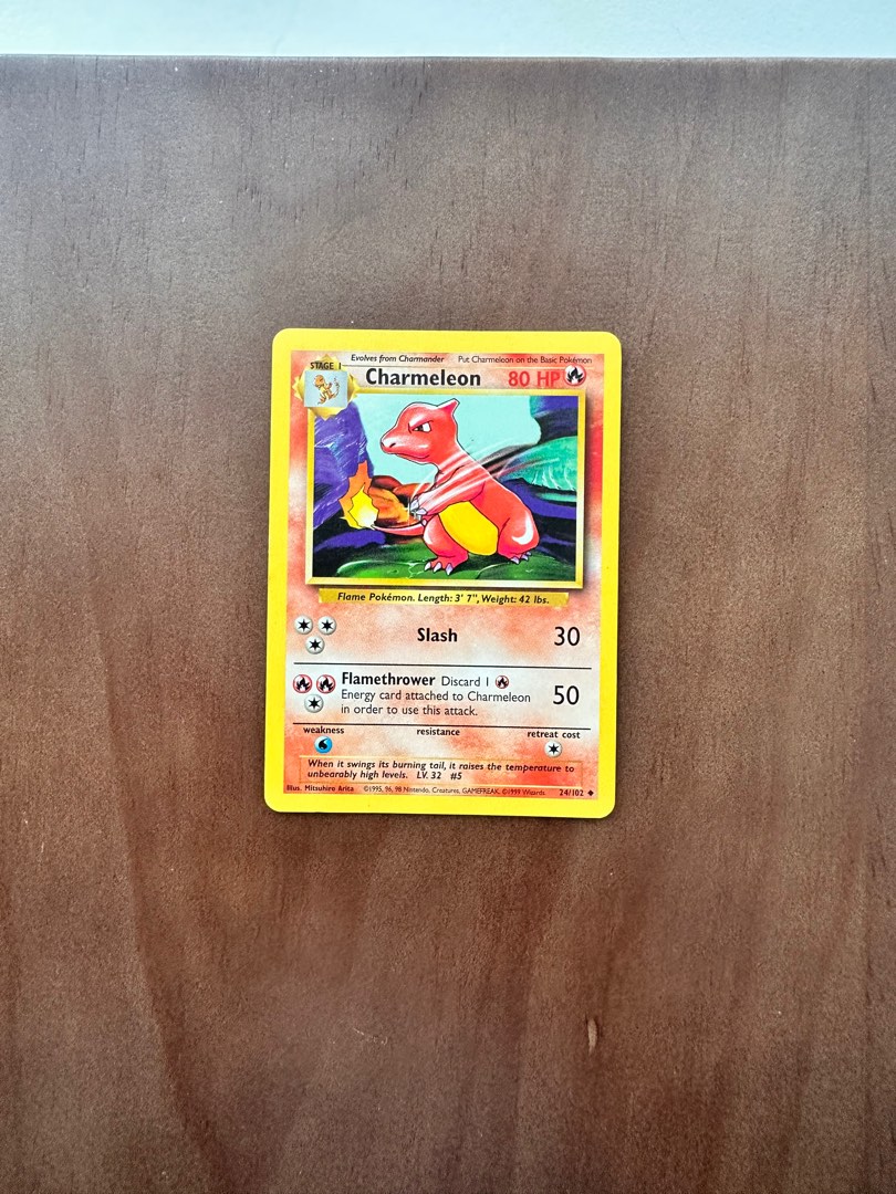 Charmeleon 24/102 Uncommon Pokemon Card, Hobbies & Toys, Toys & Games on  Carousell
