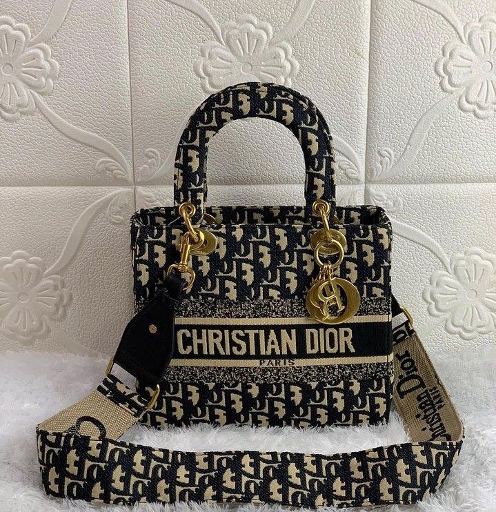 CHRISTIAN DIOR CANVAS TEBAL