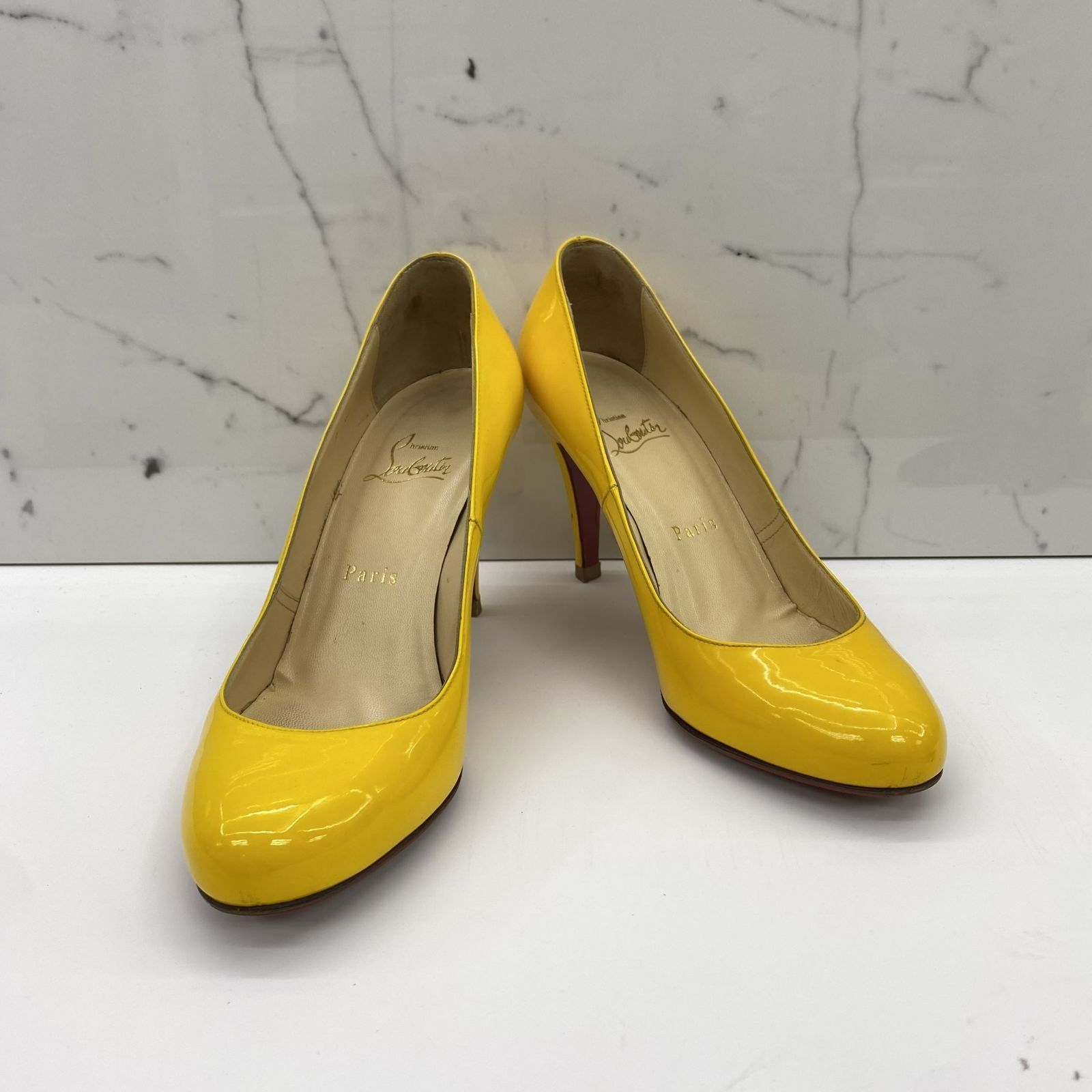 Christian louboutin yellow heels outlet