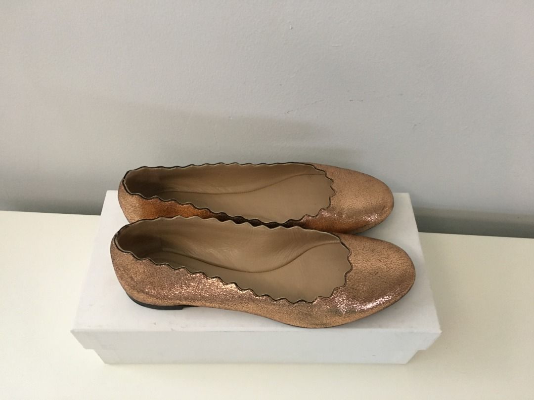 CNY sale Metallic Chloe flats