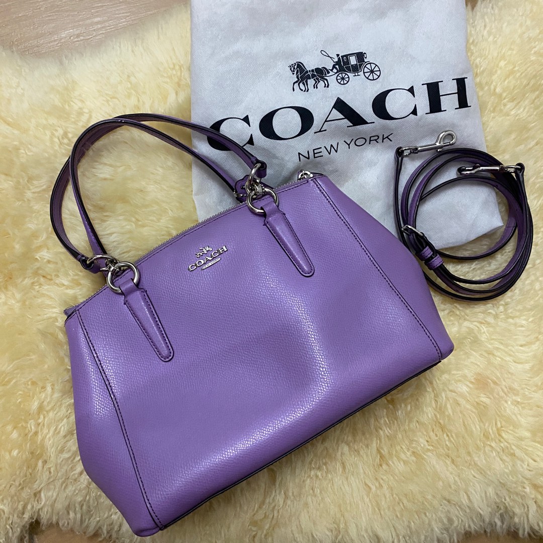Coach Leather Mini Christie Carryall Satchel Two Way Luxury