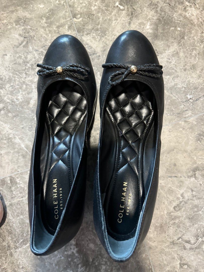 Cole Haan Black Leather Shoes Size 8B Women s Fashion Footwear Wedges on Carousell
