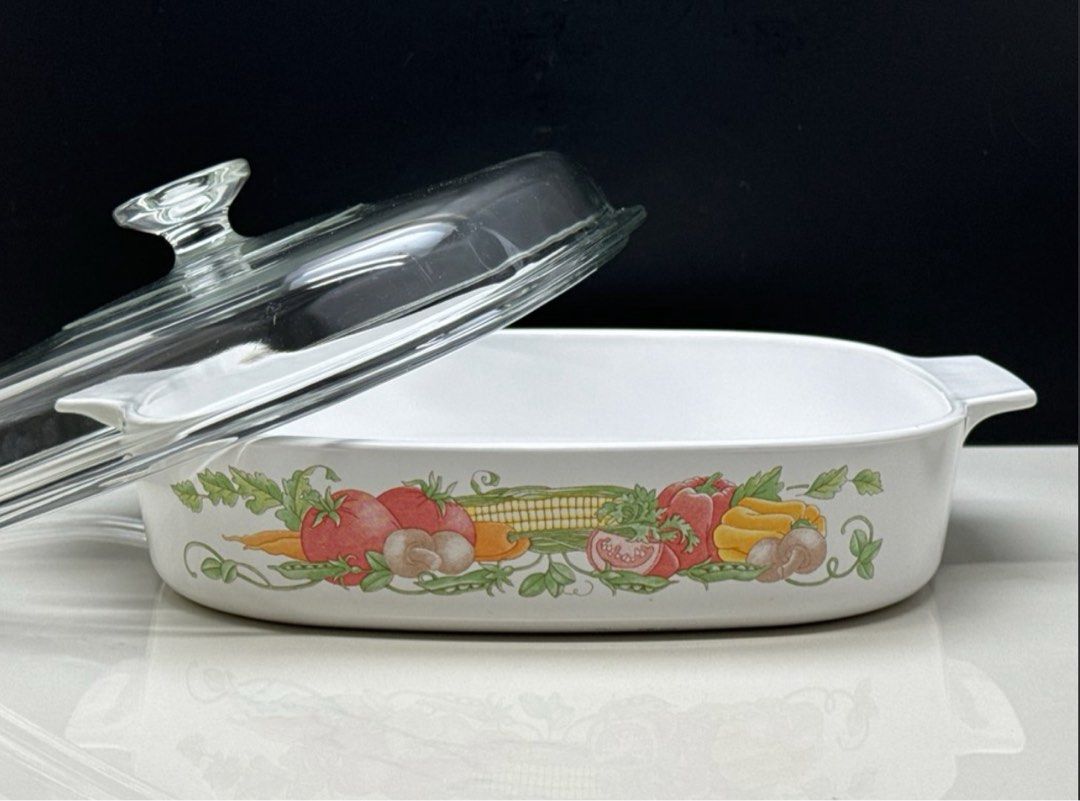 Corning Ware Garden Harvest Square Casserole Dish with Lid