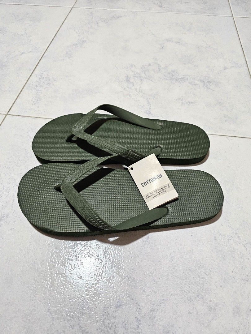 Mens green slippers cheap