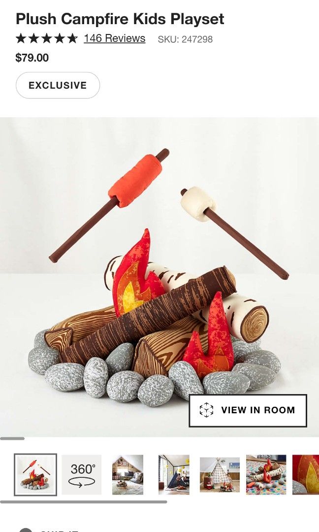Stuffed campfire hotsell set
