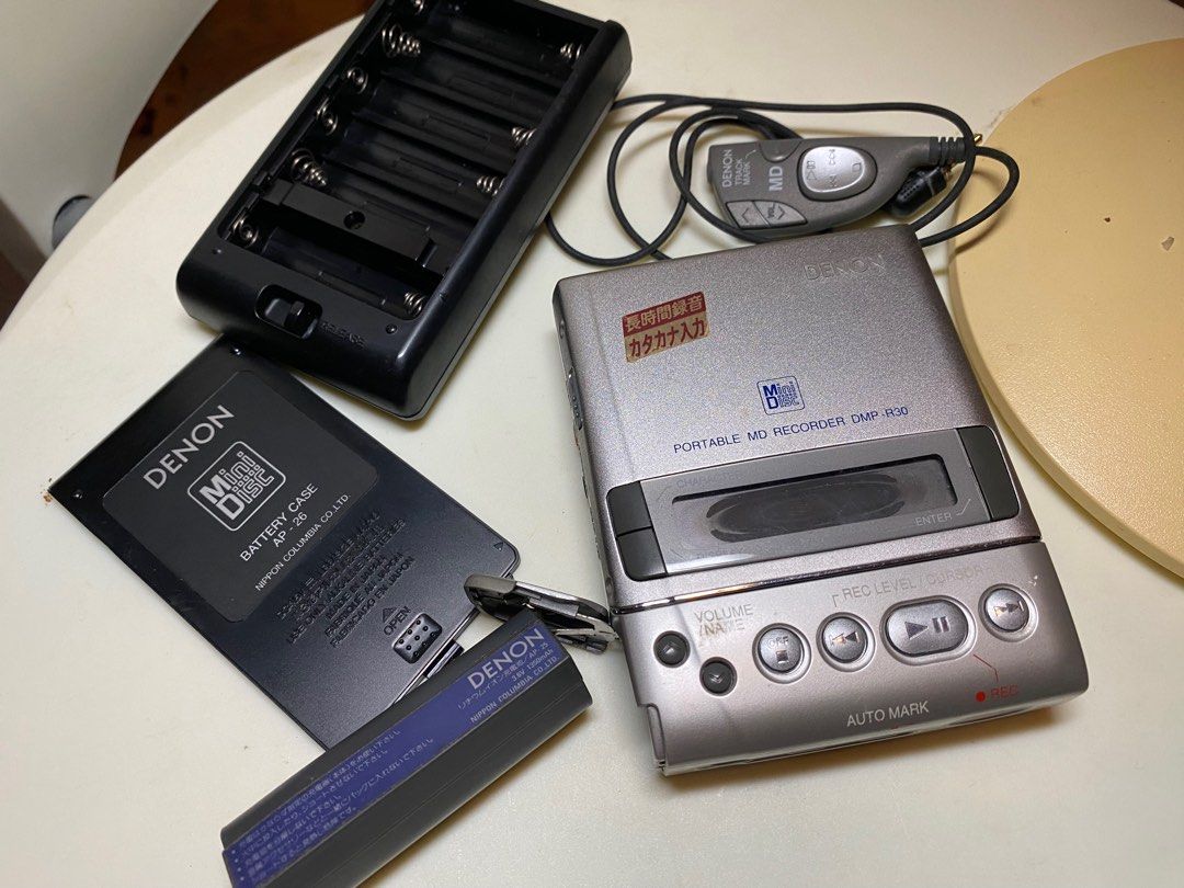 DENON ポータブルMDレコーダー DMP-R30 超希少 DENON DMP-R30 MDレコーダー ポータブルMDプレーヤー