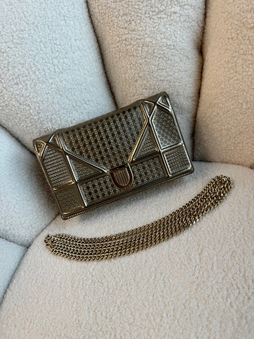 Diorama WOC in Gold Luxury Bags Wallets on Carousell