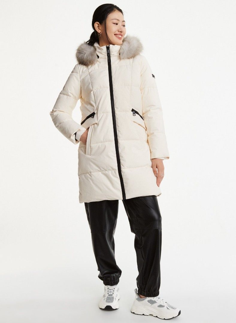 Dkny long puffer coat online