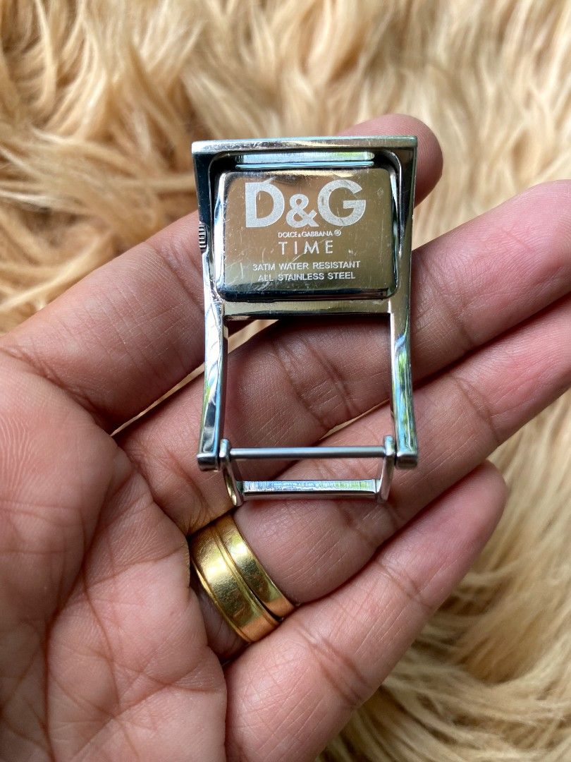 Dolce gabbana time 3 atm water resistant best sale all stainless steel