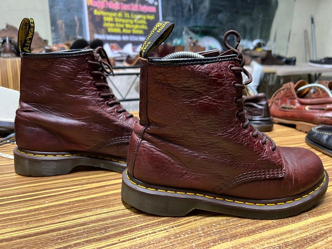 Cherry red grizzly dr martens online