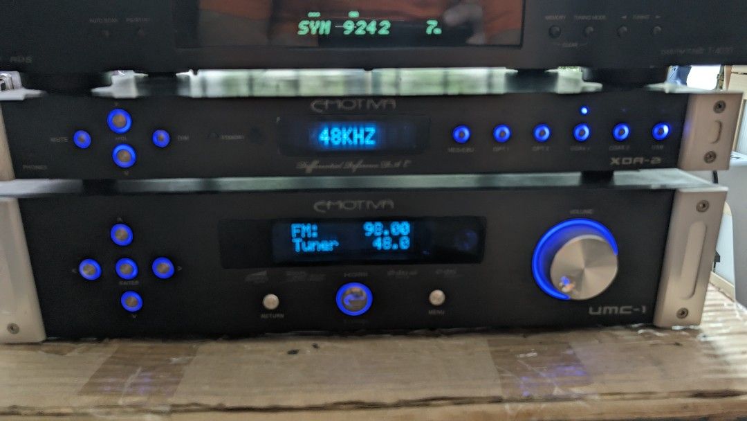 Emotiva UMC1 AV Processor, Emotiva XDA2 Reference DAC, Onkyo FM Tuner
