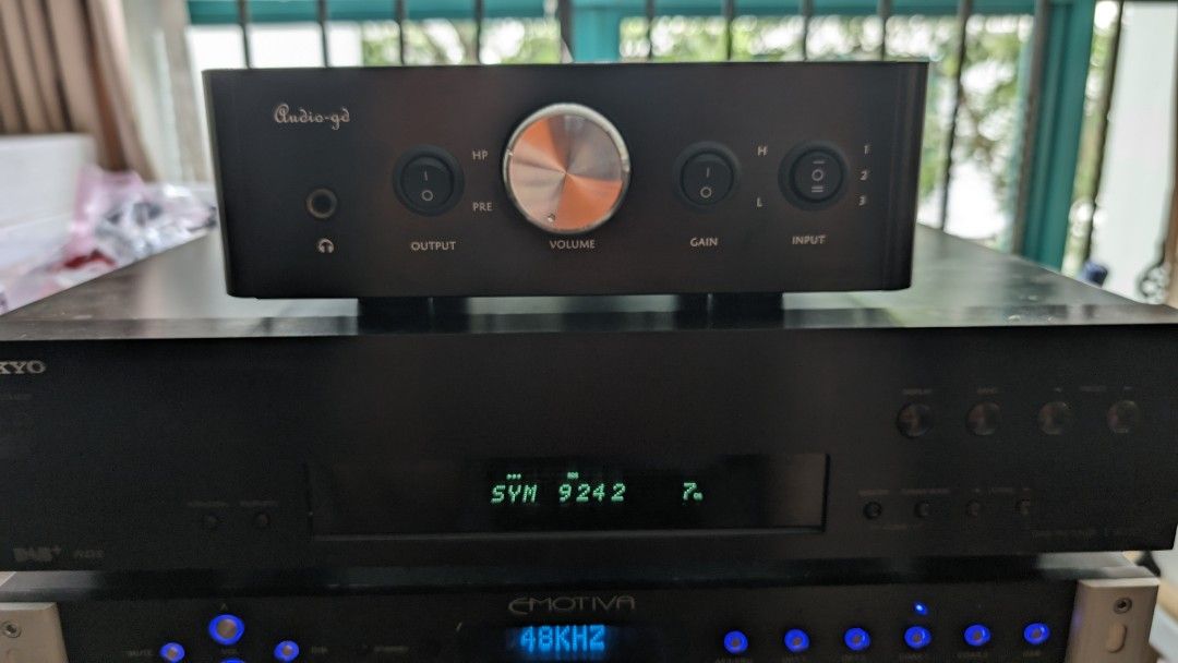 Emotiva UMC1 AV Processor, Emotiva XDA2 Reference DAC, Onkyo FM Tuner
