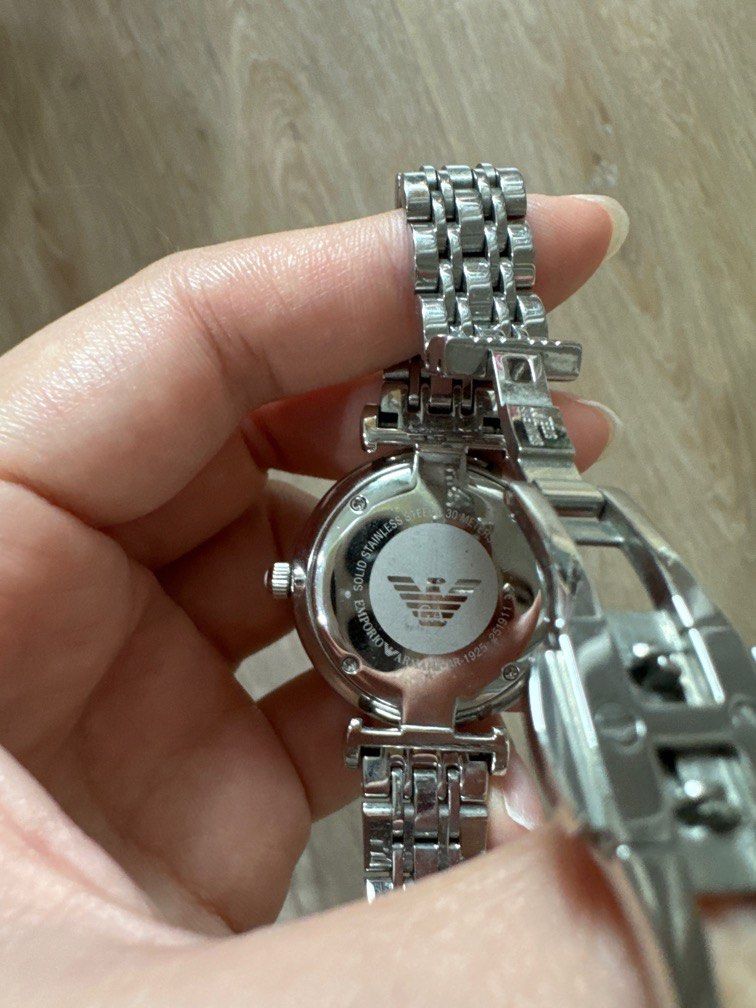 Armani best sale crystal watch
